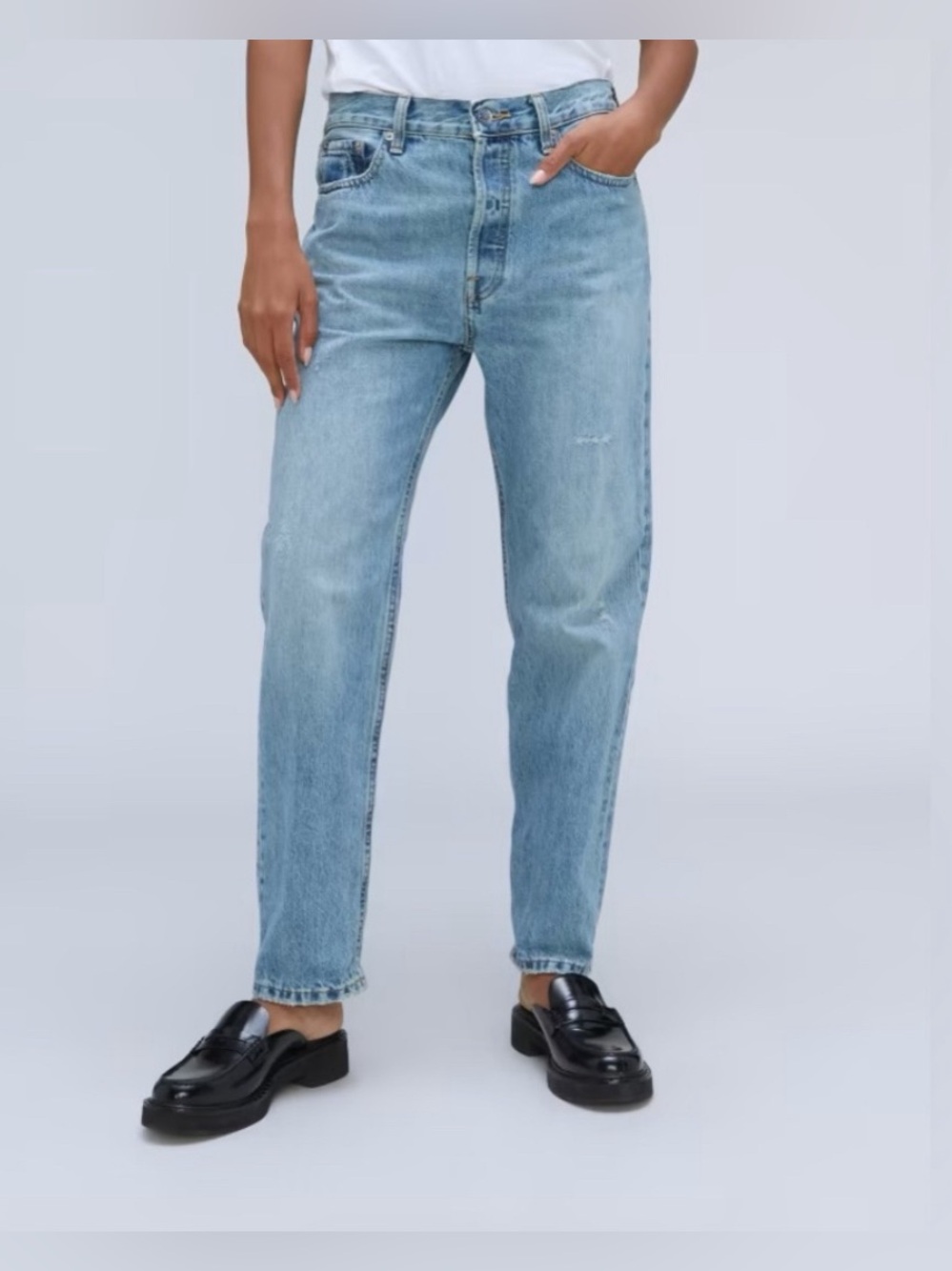 Everlane The Relaxed Straight Jean 100% Organic Cotton, 30R, 36" Waist